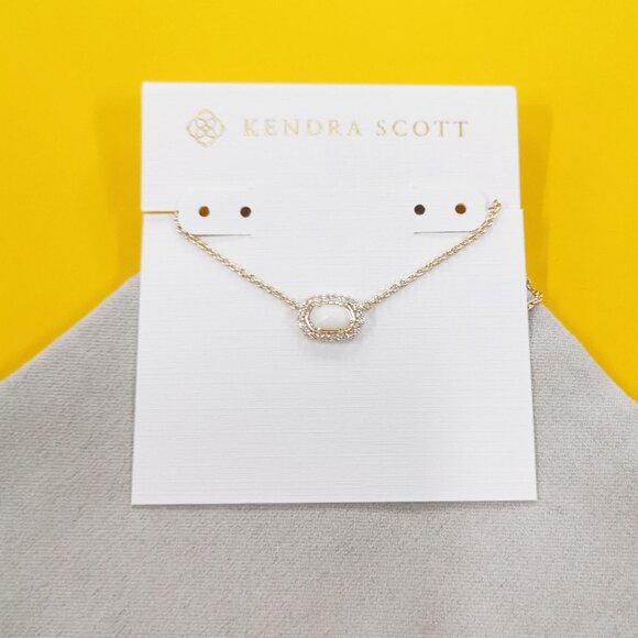 Kendra Scott Chelsea Gold White Pearl Necklace - Picture 1 of 4